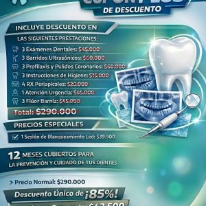 Cupon Sonrisa Plus – Plan Preventivo Dental Anual